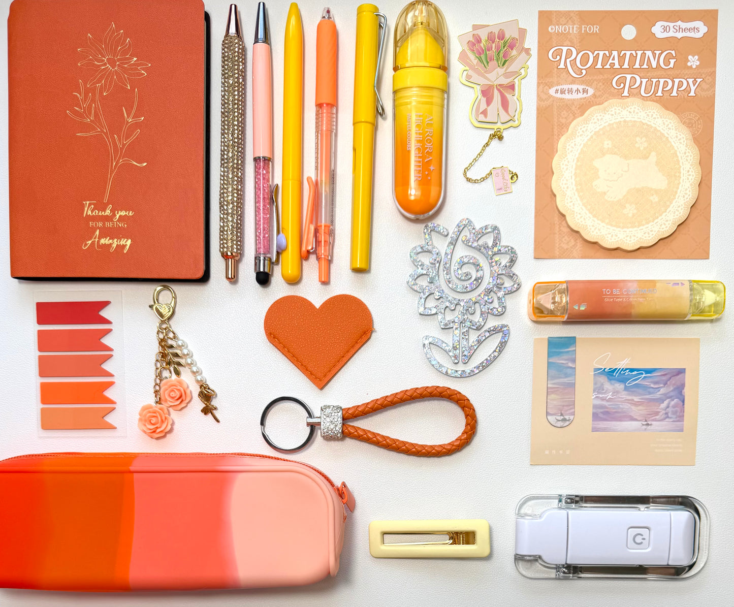 Orange Bundle with Booklight