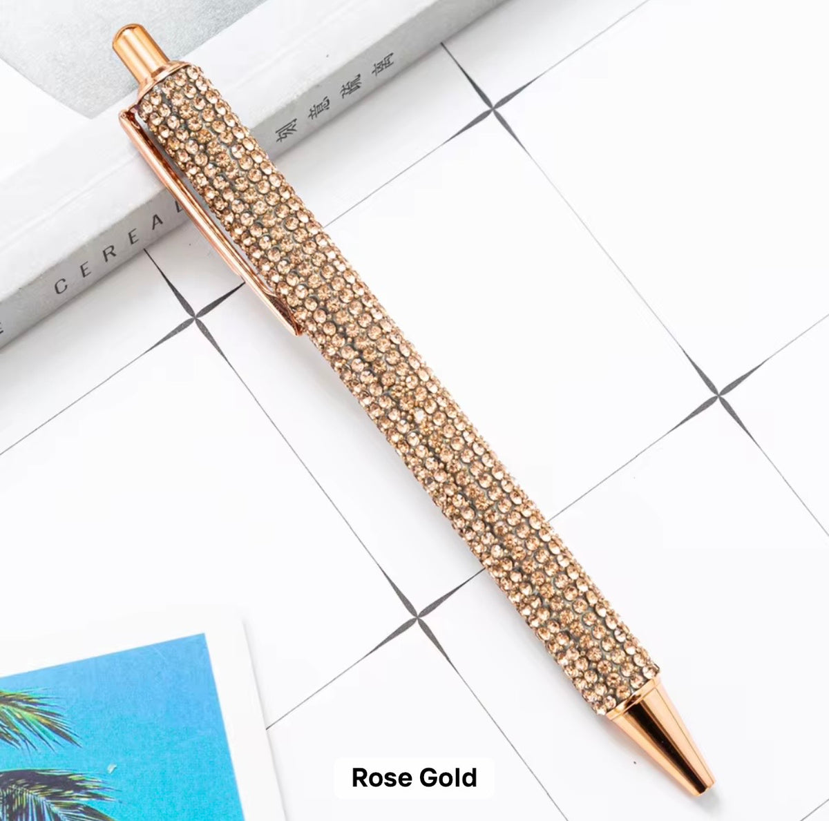 Rhinestone Pen Gold