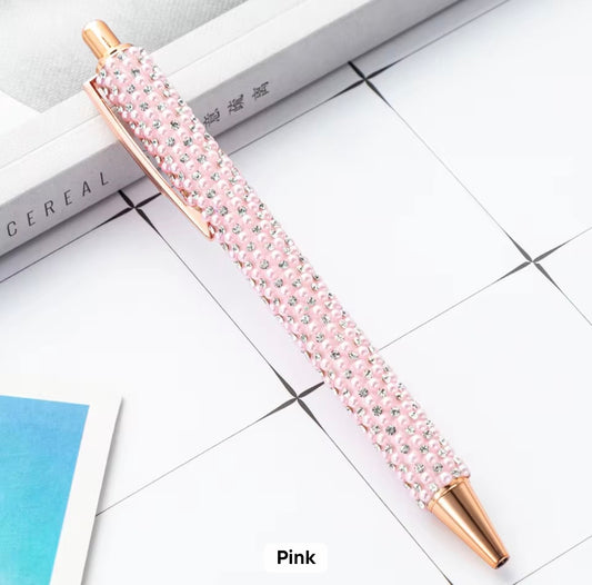 Diamond Pearl Pen Pink