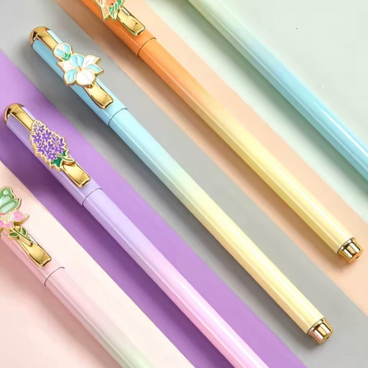 Floral Metal Gel Pen