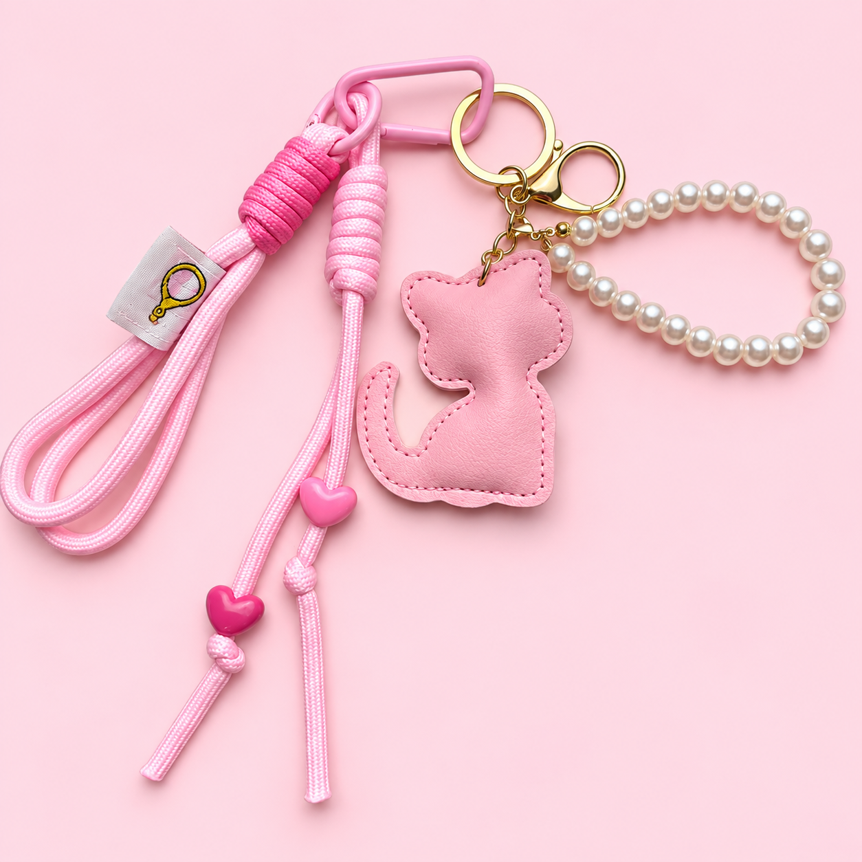 Kawaii Pink Bag Charm